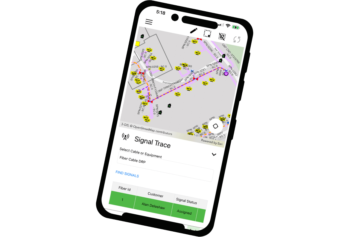 3-GIS | Mobile on phone screen