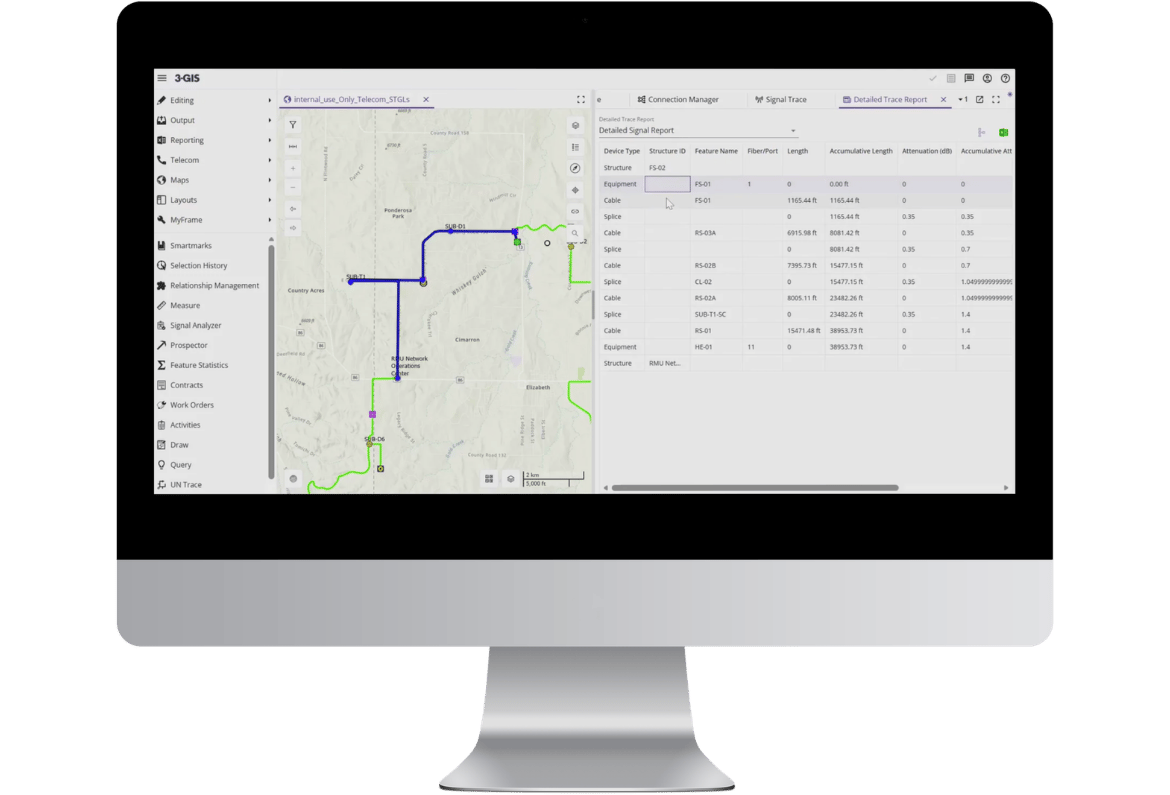Telecom Domain Network support in 3-GIS | Web