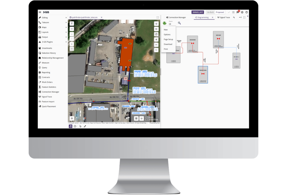 3-GIS | Diagramming on monitor