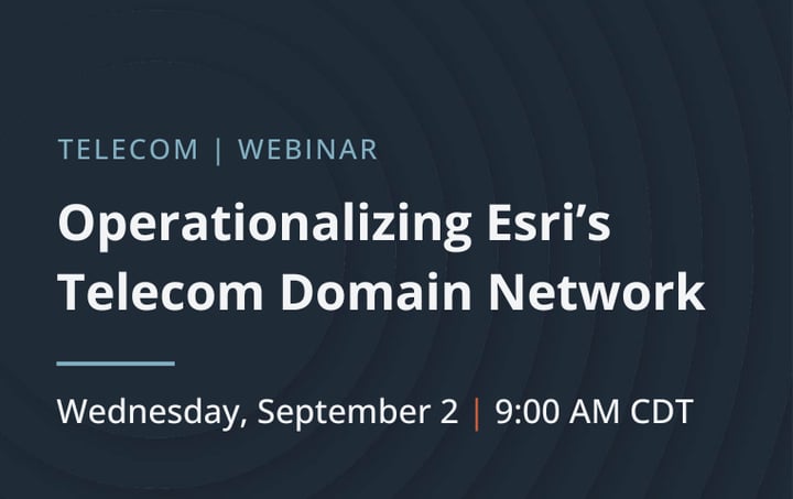 Operationalizing Esri's Telecom Domain Network Image