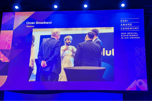 Oman Broadband 2025 Esri SAG Award recipient
