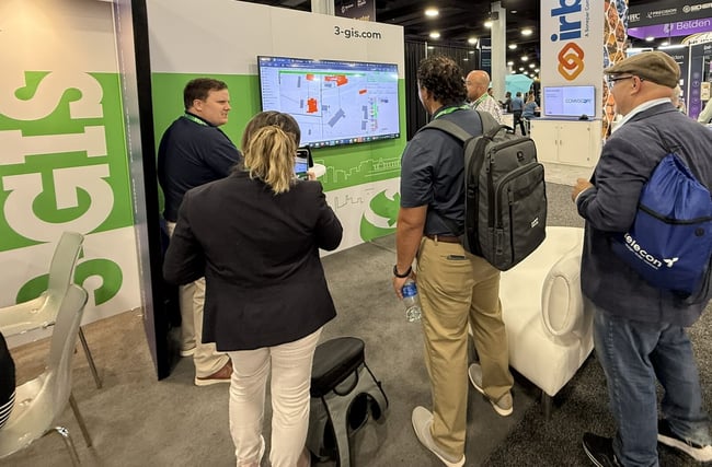 3-GIS booth demo at Fiber Connect 2025