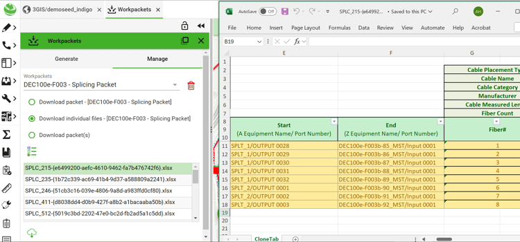 Utilising configurable work packets in 3-GIS | Web to select which reports to run on a specified area.