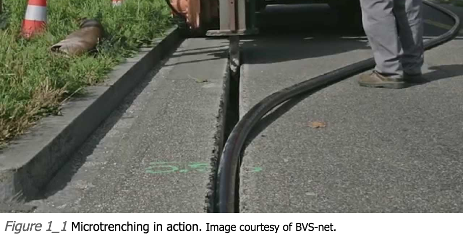 Bringing fiber to the city: micro-trenching
