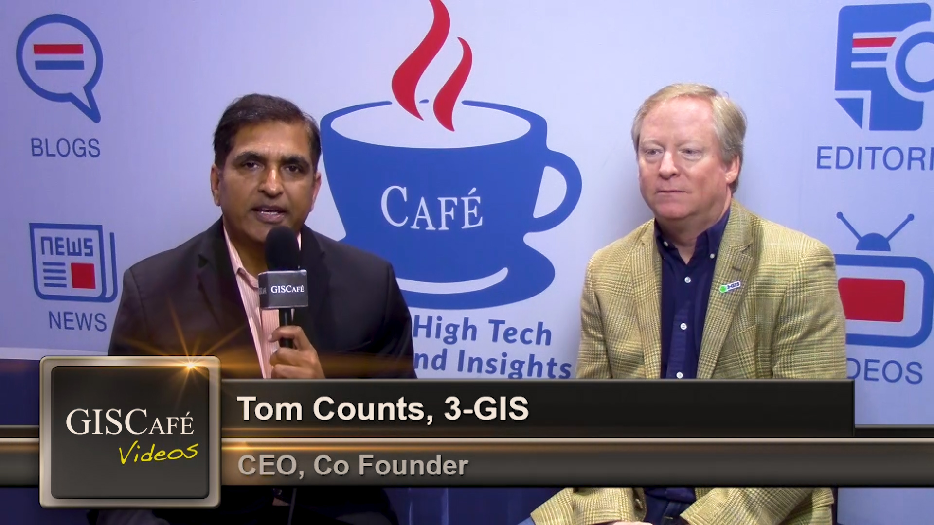 3-GIS CEO Tom Counts is on set
